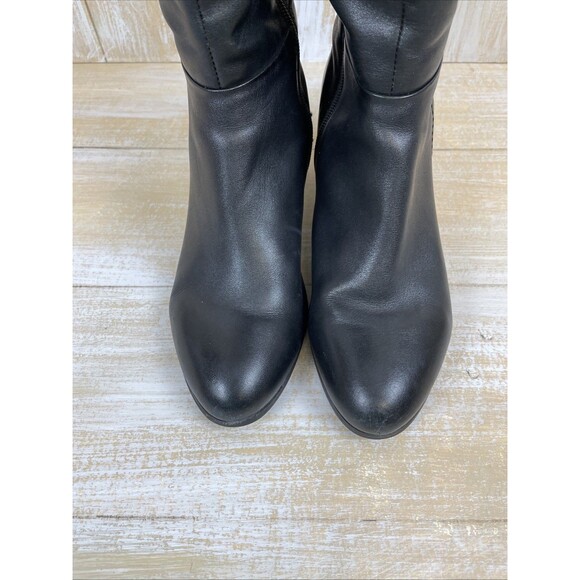 Vionic Tahlia Women’s Knee High Leather Black Boots Block Heel Size 10 - Picture 8 of 10